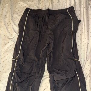 BDG Black Joggers with White Piping
